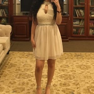 ivory short dress
